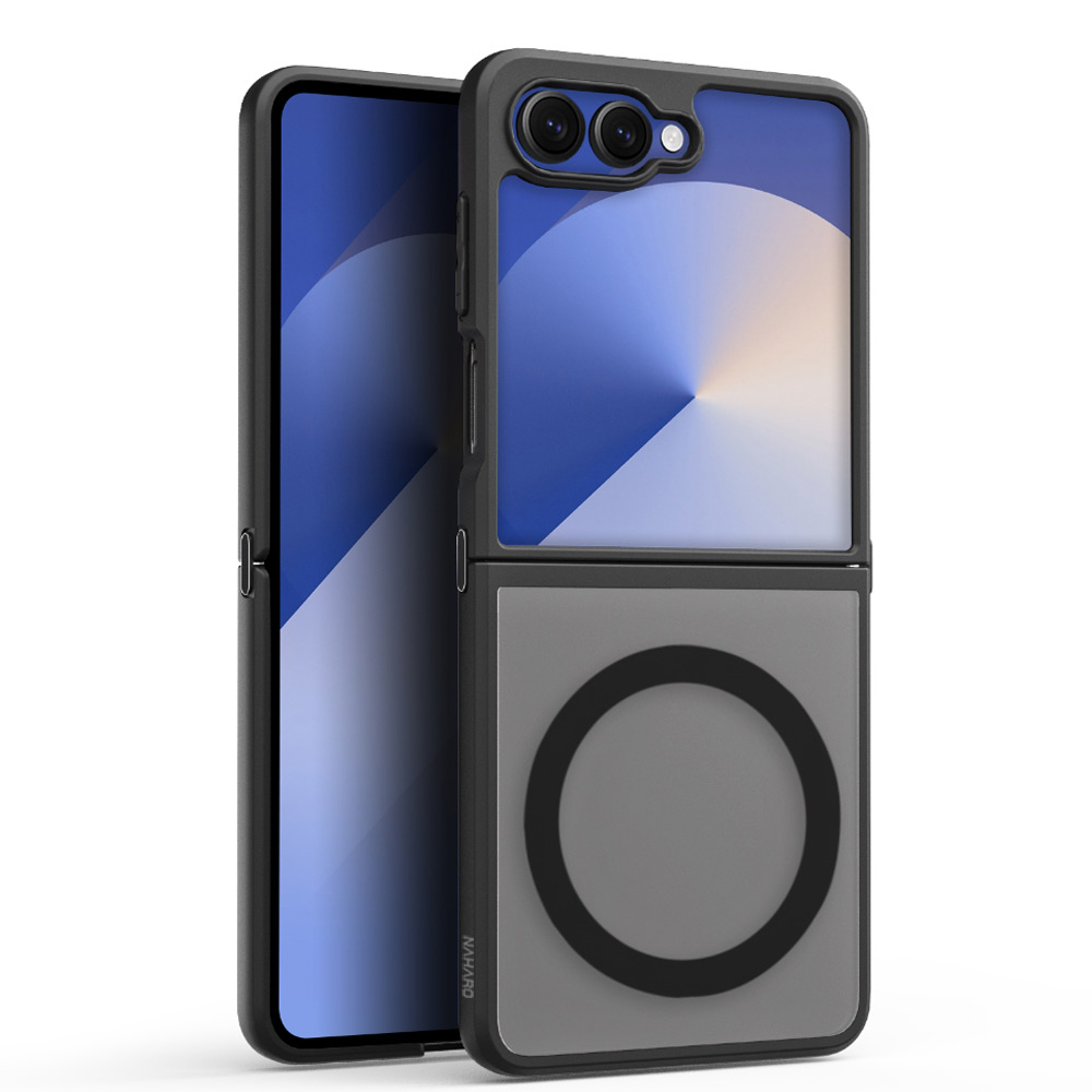 나하로 맥세이프 케이스 아머 하이브리드 블랙, 갤럭시Z 플립7