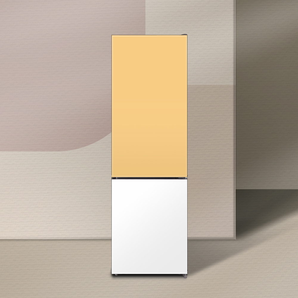 하이얼 아쿠아 글램글라스 스마트 콤비 냉장고 HRP255MDVW 244L 바닐라