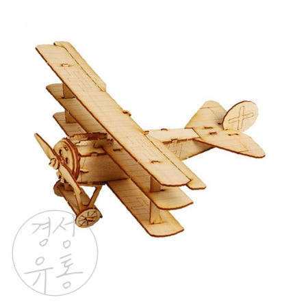 경성 DIY 조립 포커삼엽기 만들기키트 나무비행기