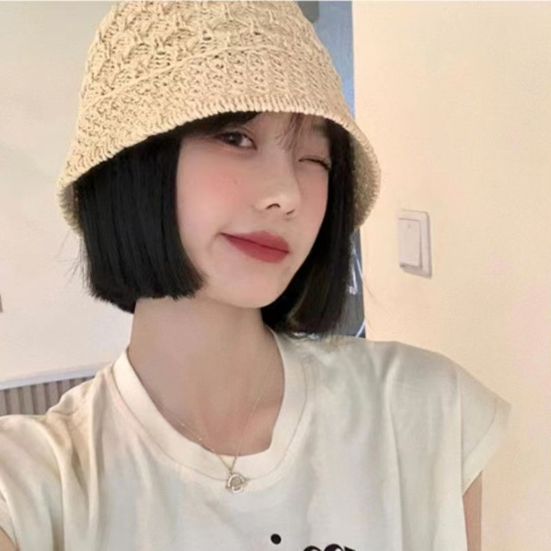 가발달린여름모자 중년항암가발모자 항암치료 비니 이미지 6