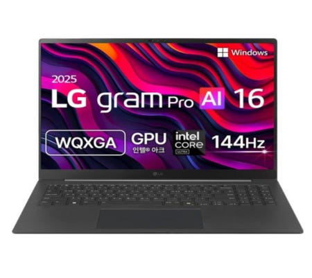 LG전자 2025 그램 프로 AI 16 코어Ultra5메타 그레이 · 256GB · 16GB · WIN11 Home, 16Z90TS-GS50K