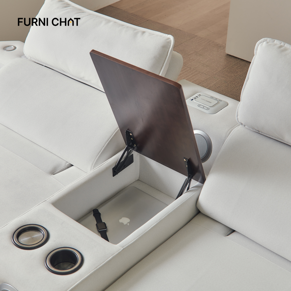 퍼니챗 제우스 코모도 비건가죽 우퍼 소파