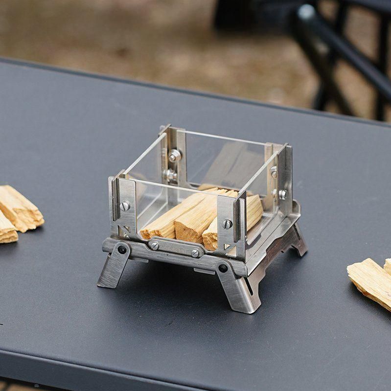 미니캠핑화로 감성 불멍 소품 차박 캠프파이어 힐링템 초소형 모닥불 큐브