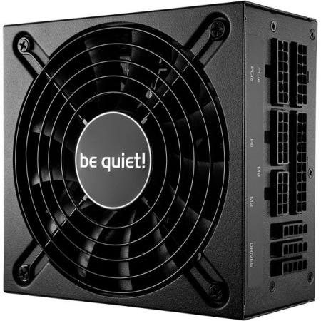 [해외]조용하세요! 600W SFX-L 전원 PSU, 소형 폼 팩터, 완전 모듈식, 80+ 골드, 연속 전원, SFX-ATX 브래킷 포함