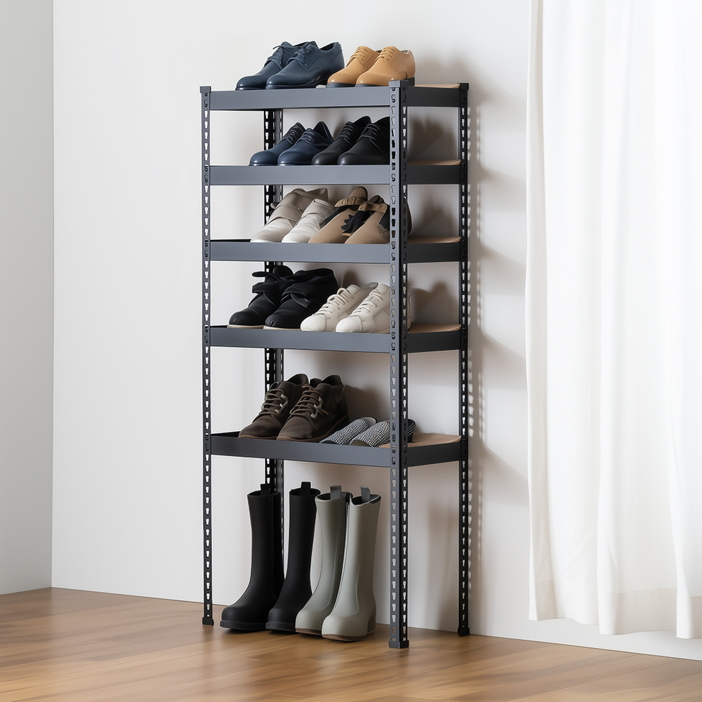 신발장 원룸 미니 틈새 좁은 슬림 현관 수납장 정리대 신발장 3003001500 5단