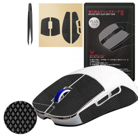 HotlineGames [해외]HOTLINEGAMES 그립 업그레이드 2.0 플러스 미끄럼 방지 테이프, Ninjutso Sora V2 무선 게이밍 마우스 스킨과 호환, 땀 방지, 핏 컷, 쉬운 사용,