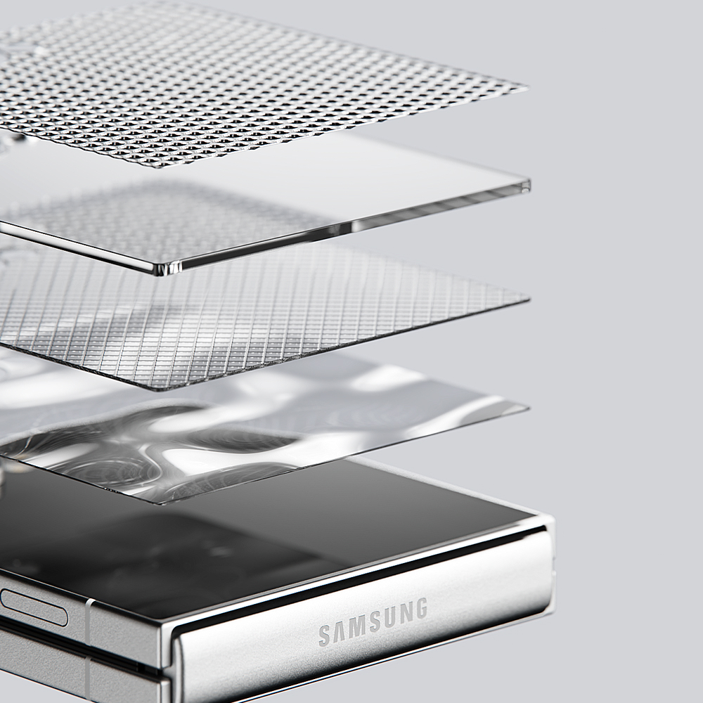 빅쏘 2.5CX 지문인식 강화유리 액정보호필름 갤럭시Z 플립7, 2매입