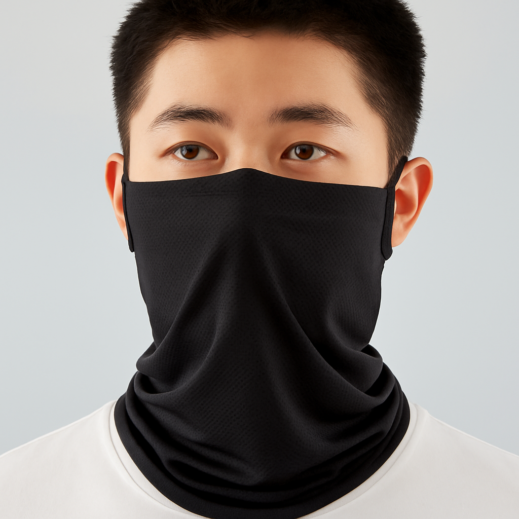 귀걸이마스크 쿨메쉬얼굴가리개 자외선차단스카프 - 상품 이미지