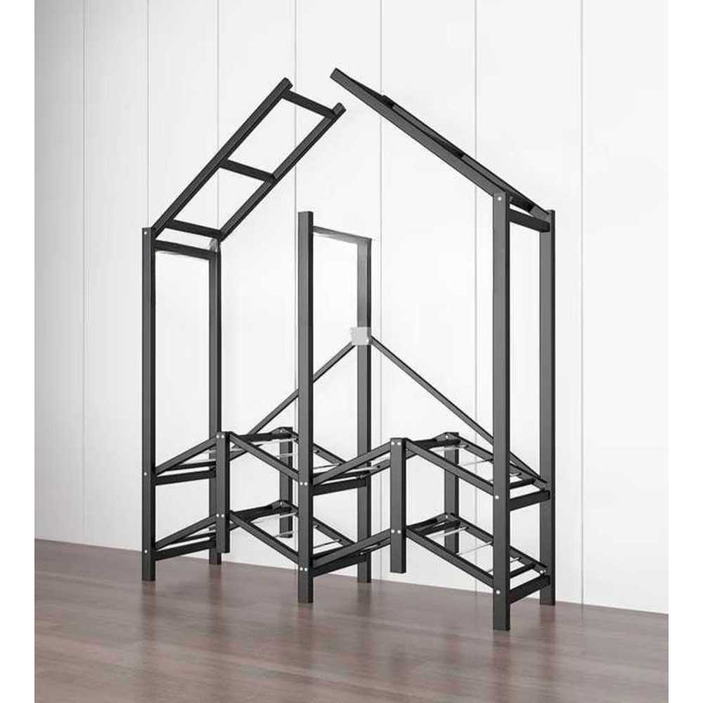 원룸용 조립식 옷장 접이식 간편 설치 수납함 원룸 A형 1.51m (0.75MM) - 상세 이미지 3