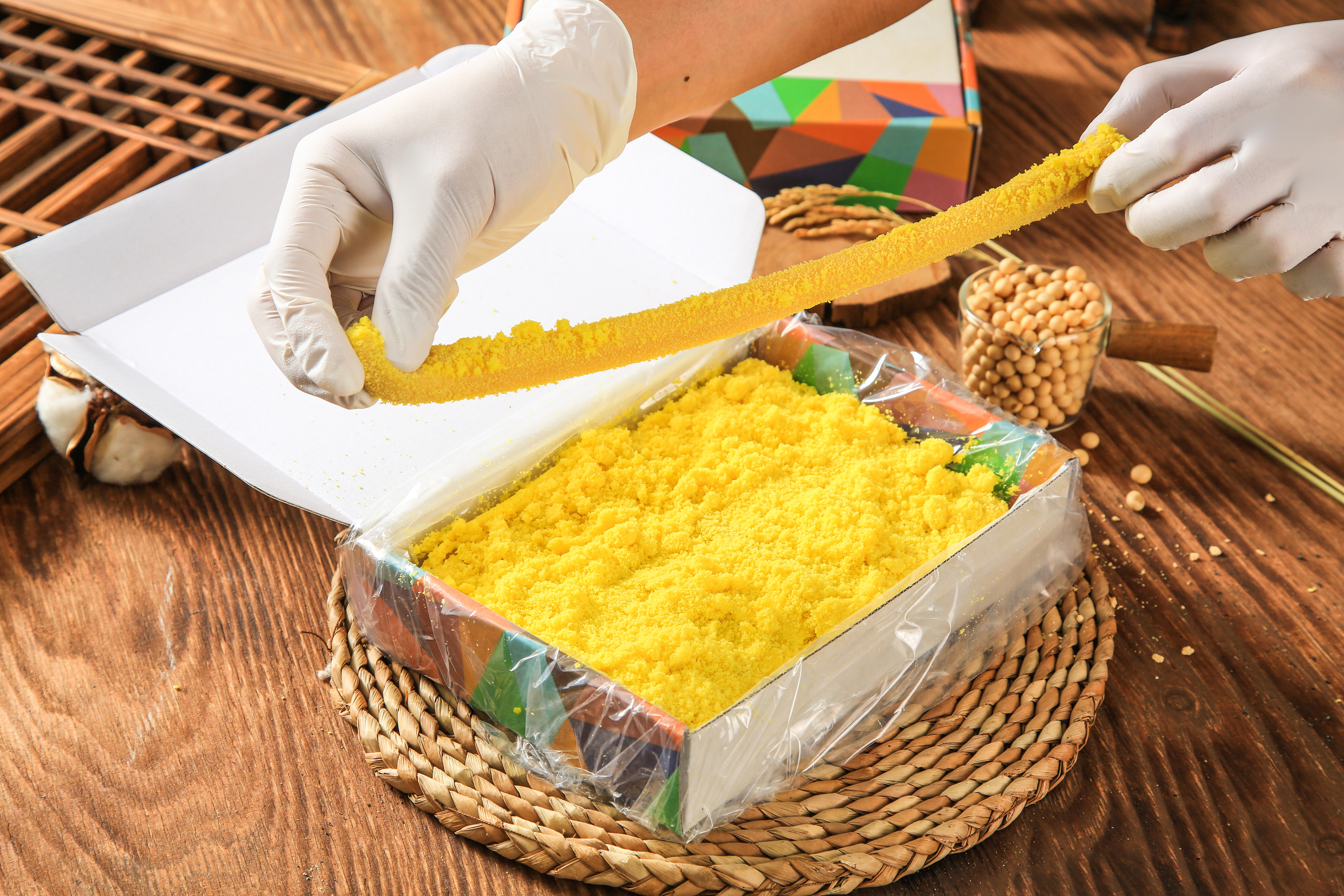 이불 카스테라 호박 인절미 600g / 고소한 수제 고물떡 - 상세 이미지 2