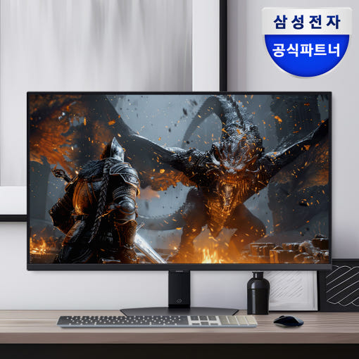 삼성 오디세이 G5 LS32DG500의 선명한 게임 화면 이미지
