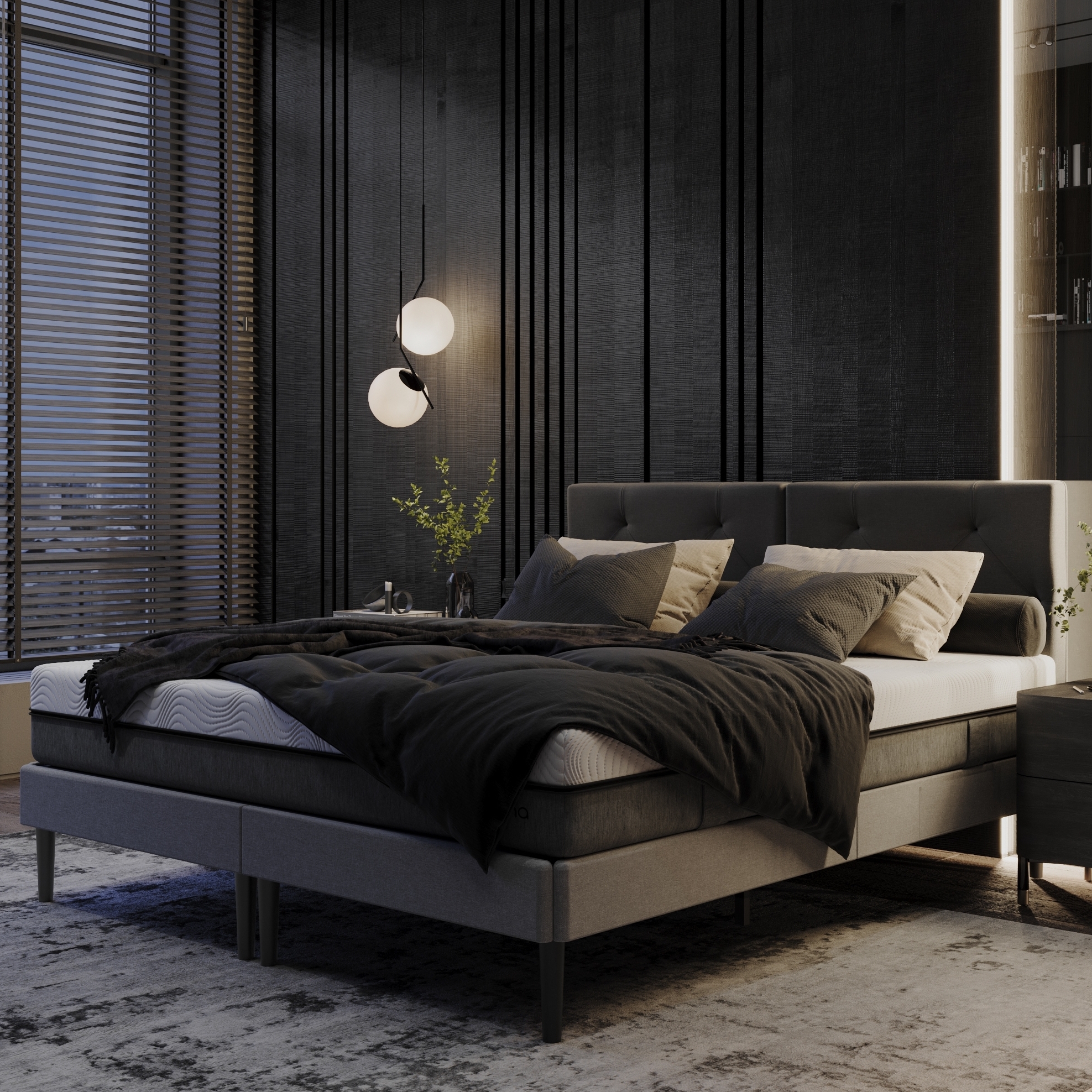 엠마 다이아몬드 2.0 독일 수입 매트리스 킹(160x200), 하이브리드 미디엄