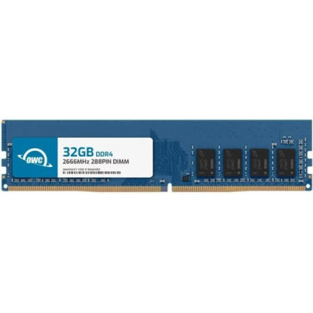 [해외]OWC 32GB DDR4 2666Mhz PC4-21300 CL19 1.2V 288핀 비ECC UDIMM 메모리 RAM, Dell Optiplex 3080 Sff 타워 309