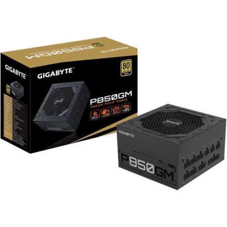 [해외]기가바이트 GP-P850GM(80 플러스 골드 850W, 모듈식, 스마트 팬, 전원 보호, 공급)