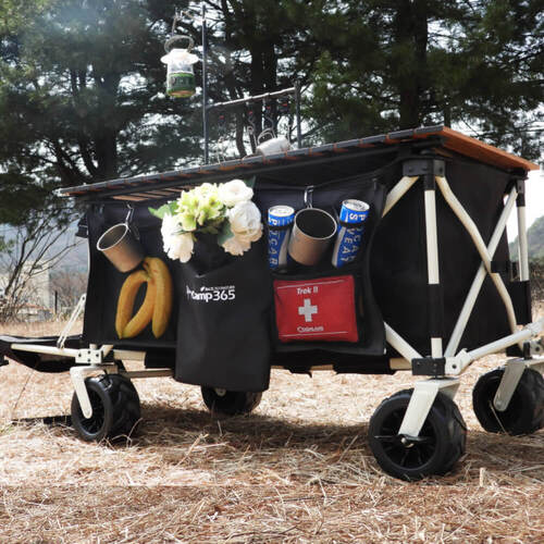 캠프365 유모차 접이식 캠핑 왜건 웨건 특대형 대형 캠핑카트 촬영 피크닉 내하중160kg