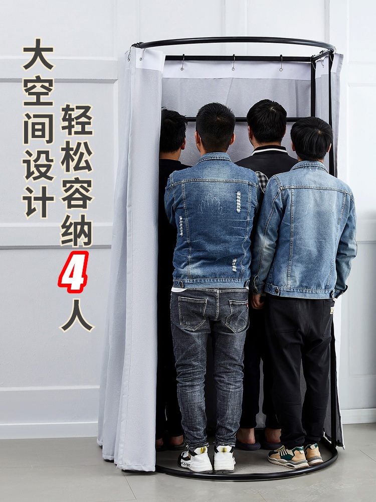 이동식 피팅룸 조립식 차광천 간이 탈의실 옷가게 휴대용 - 상세 이미지 4