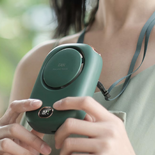 핸즈프리 클립형 손풍기 미니 선풍기 무선 손선풍기 휴대용 목걸이형 탁상용 3단 파워 풍속 2000mAh KC인증