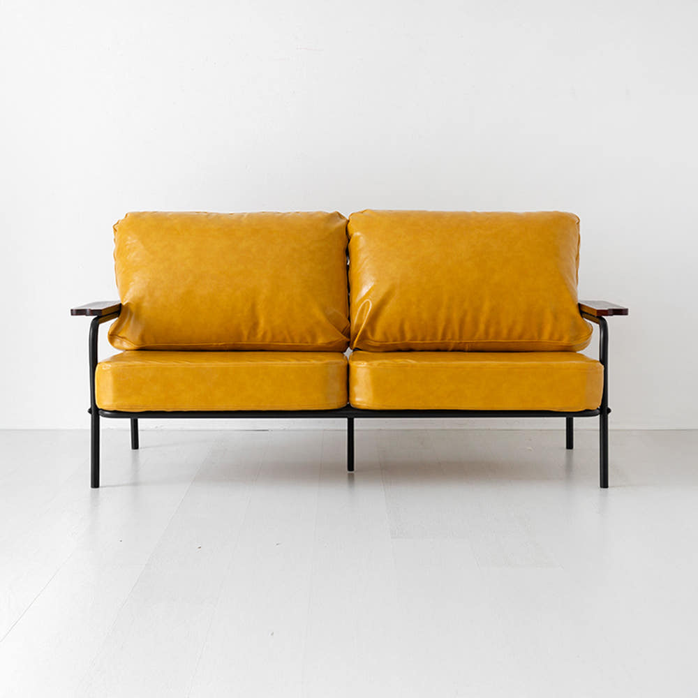 DELU 3인소파 1665 스툴미포함, 옐로우 1570.9832, 3인용