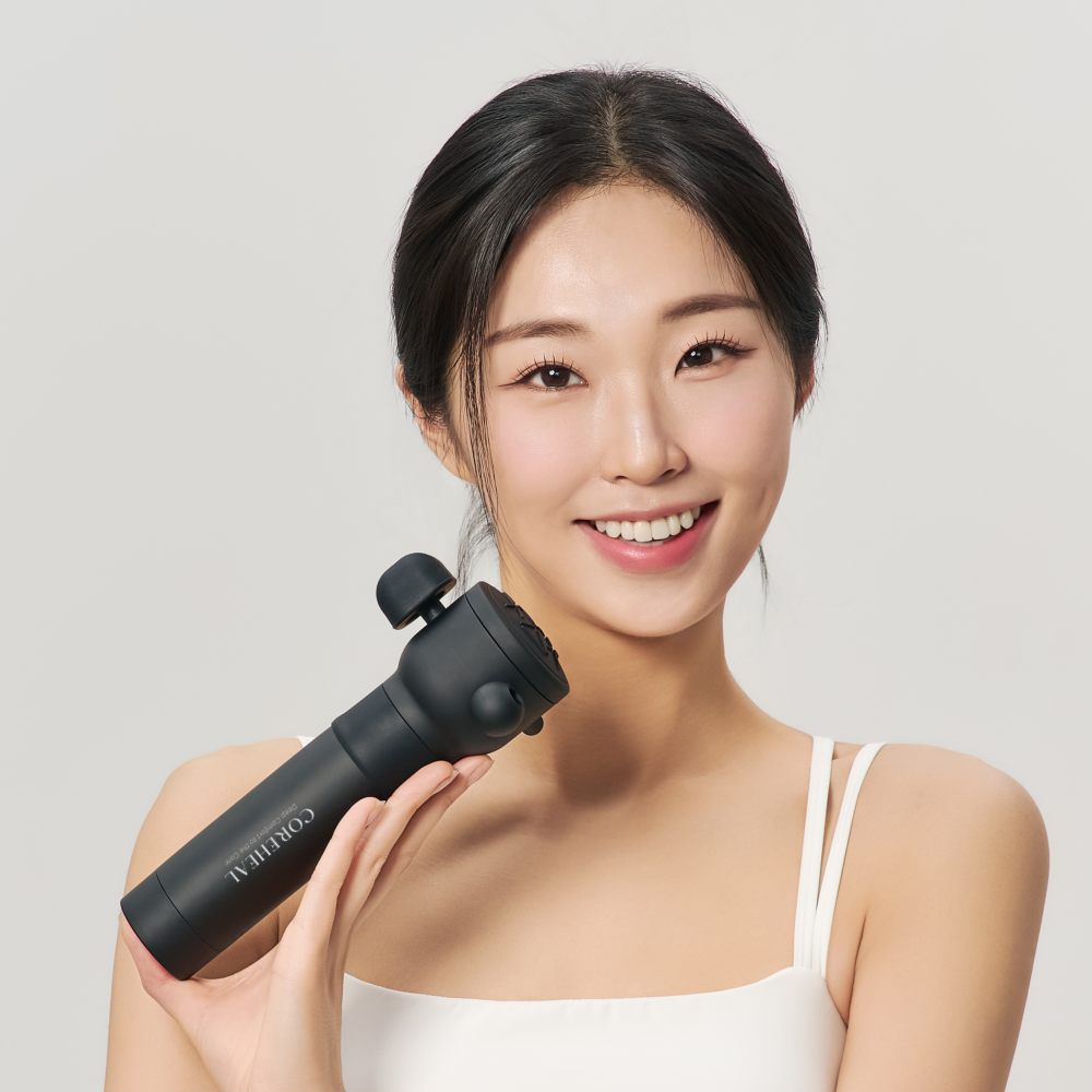 코어힐 딥포인트 마사지건 전동 핸디 휴대용 목어깨 등 근육 마사지기 진동 안마기 딥건 고속 - 상세 이미지 3