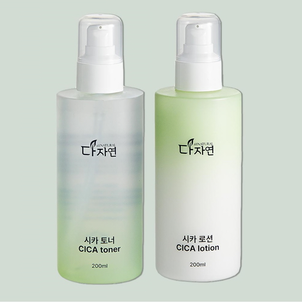자연의벗 다자연 시카 토너 로션 세트 CICA 엑소 리포좀 병풀 식물성 보습 리프팅 남녀 - 상세 이미지 2