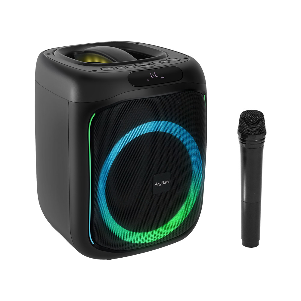 이동식앰프 스피커 마이크 휴대용 블루투스 버스킹 LED 50W coms KY300D - 상세 이미지 4