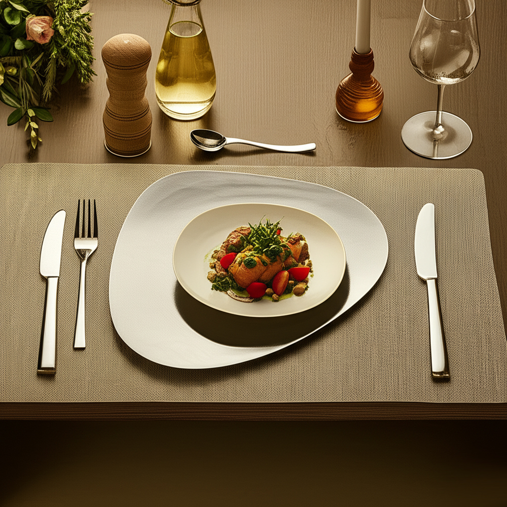 테르헨 316 스테인레스 도마 35cm, 테이블매트 페블 - 상세 이미지 3