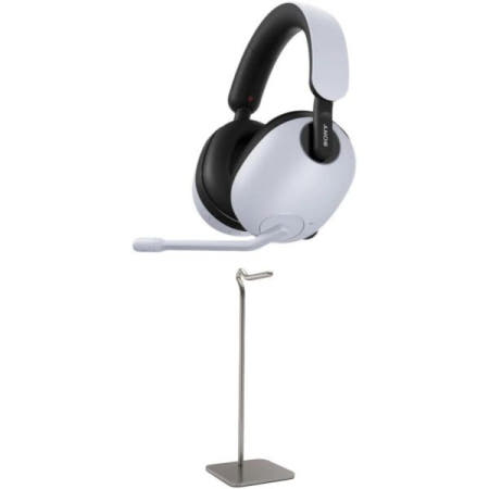 [해외]소니 INZONE H9 무선 노이즈 캔슬링 게이밍 헤드셋 번들 헤드폰 스탠드(2개 품목)