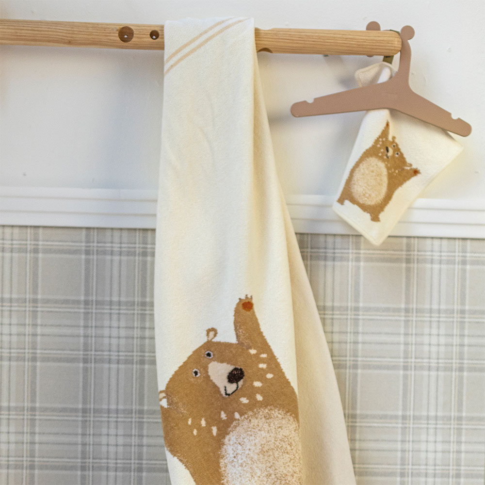 훼이라 벤베어 페이스타월 25x25cm 독일직수입 먼지없고 부드러운 프리미엄 아기손수건