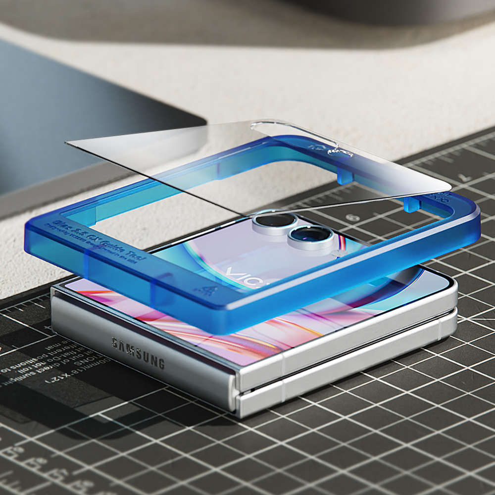 빅쏘 2.5CX 지문인식 강화유리 액정보호필름 갤럭시Z 플립7, 2매입