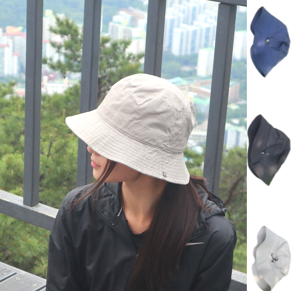 대두 빅사이즈 나일론 버킷햇 여행 산책 휴양지 여성 벙거지 챙넓은 모자