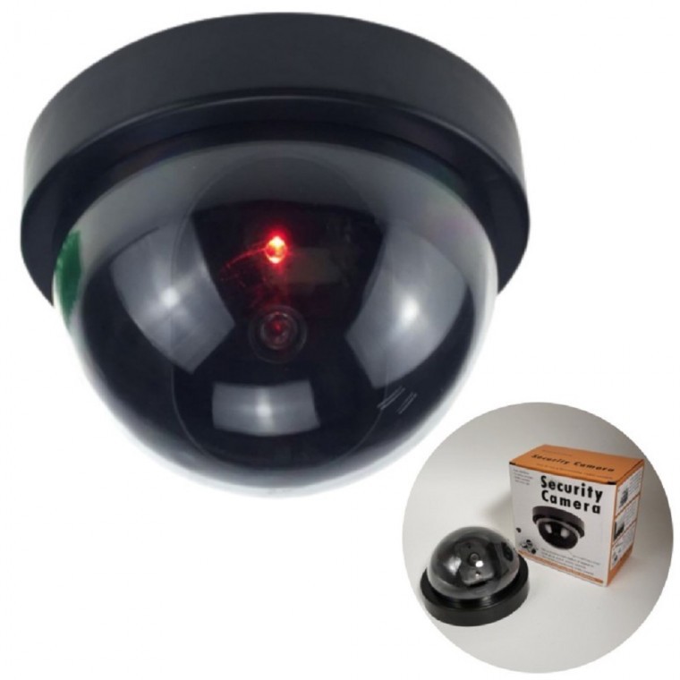 자동센서 부착형 모형 감시카메라 방범용CCTV 모형카메라 - 상품 이미지