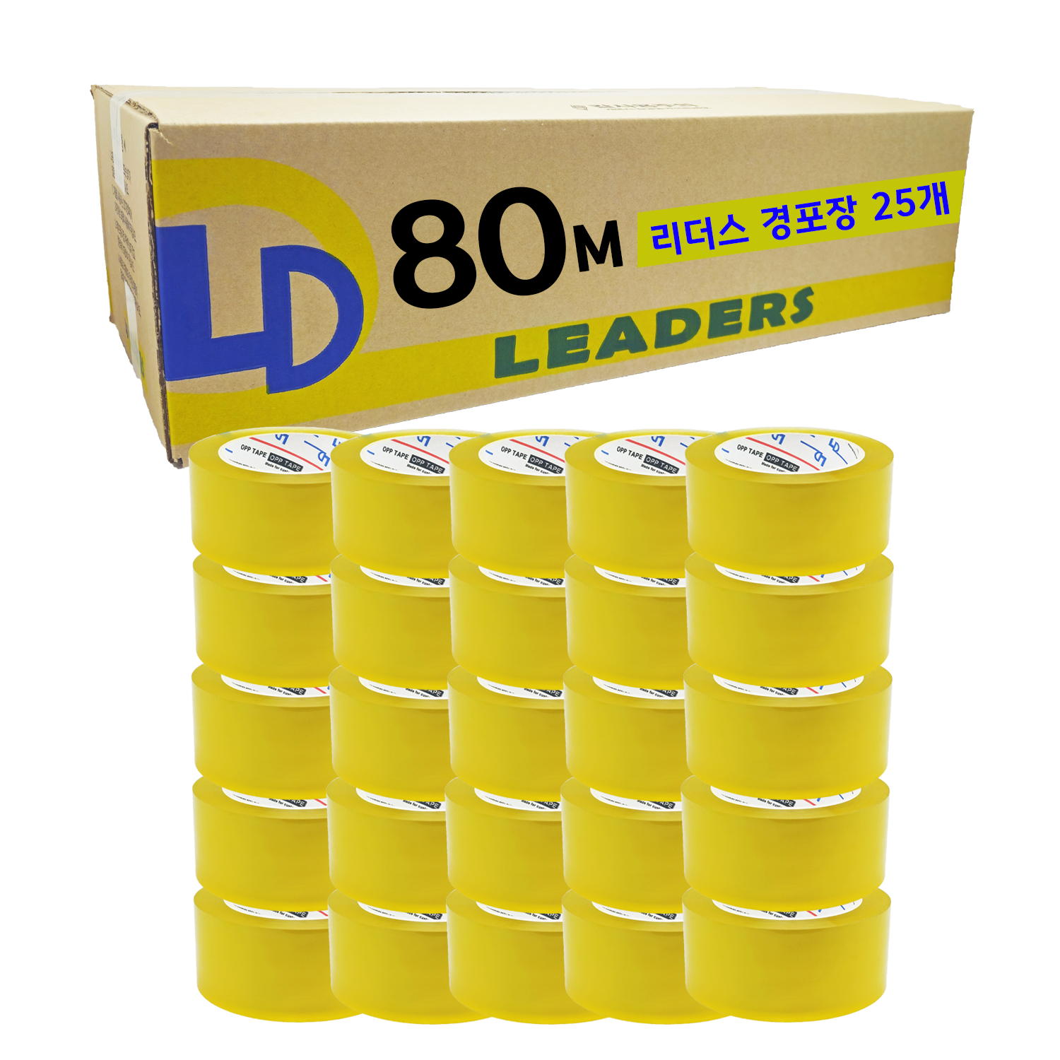 리더스 투명 박스테이프 OPP 택배포장 80M 40입 이미지 7