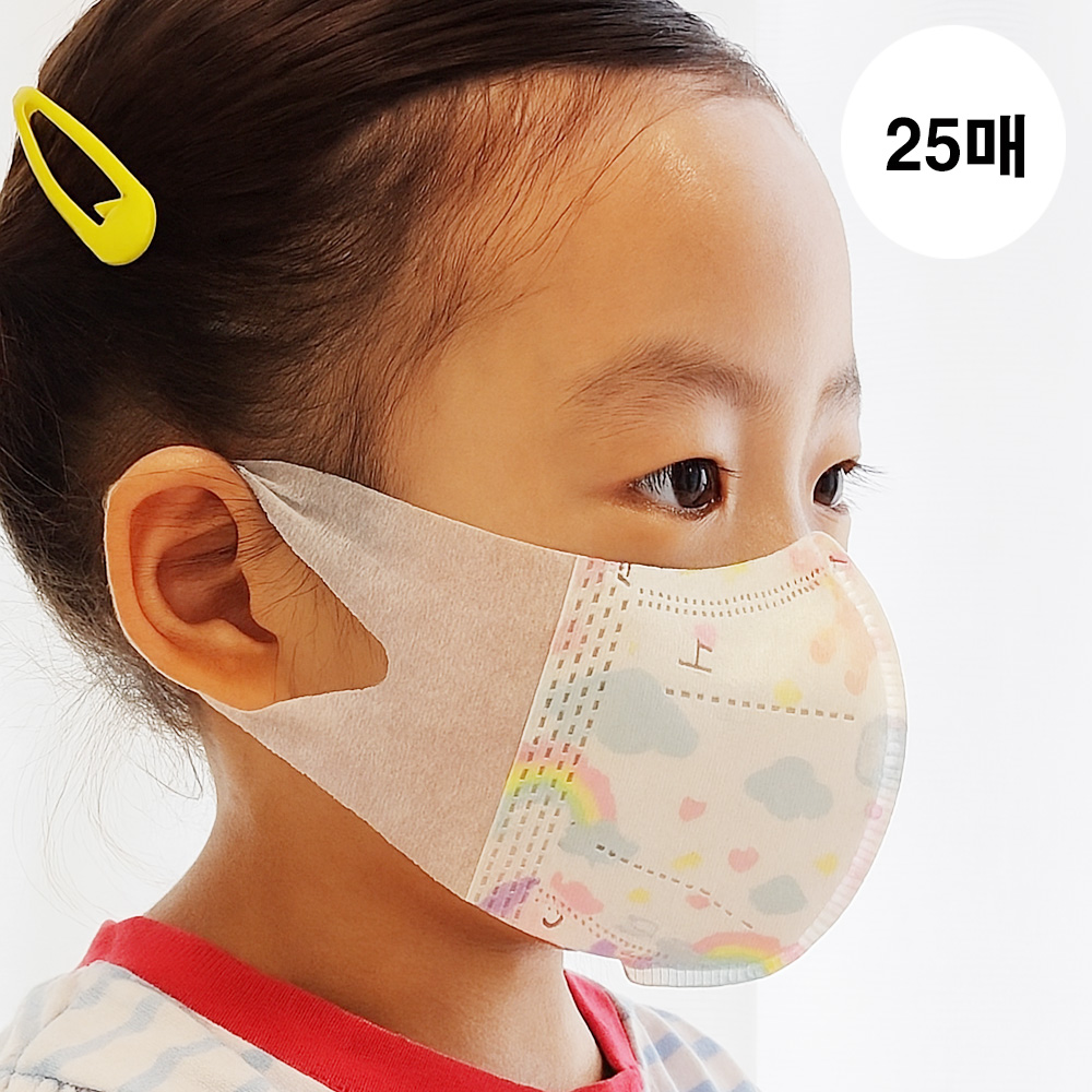 메디케이알 메디앙 프렌즈 새부리형 어린이 아기 유아마스크 25매