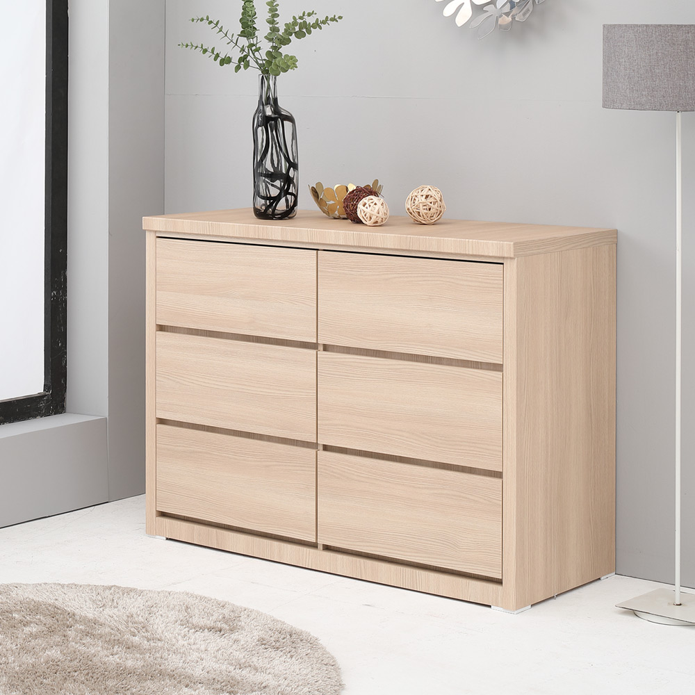 일린 옷 서랍장 드레스룸 광폭 와이드 수납장 1200x500x895mm, 3단, 네추럴