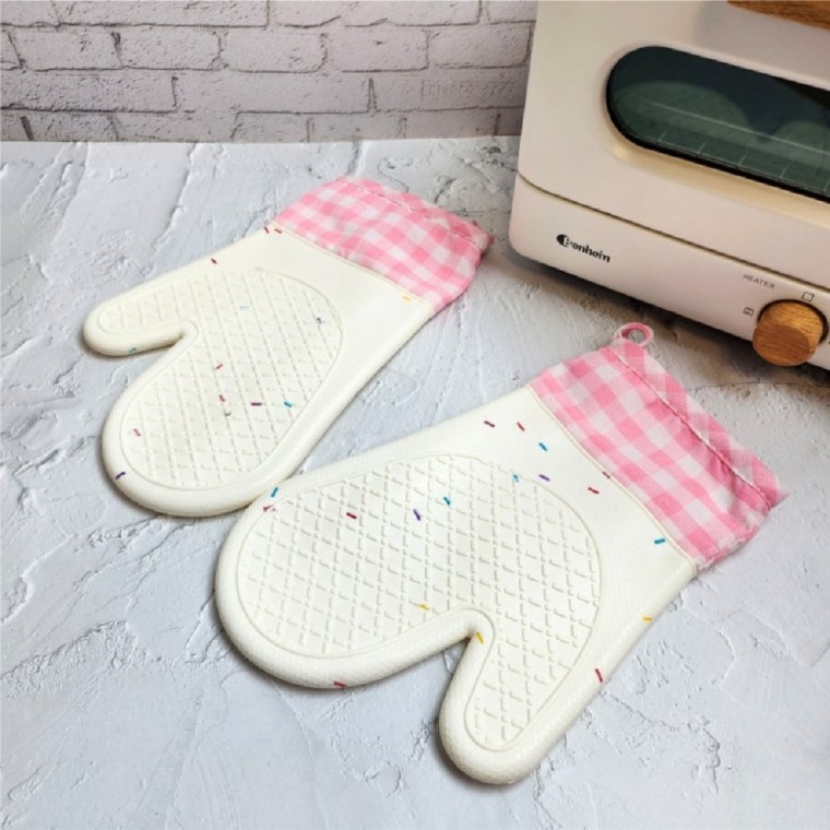 실리콘 주방 오븐 장갑 2PCS 냄비장갑 실리콘오븐장갑 - 메인 이미지