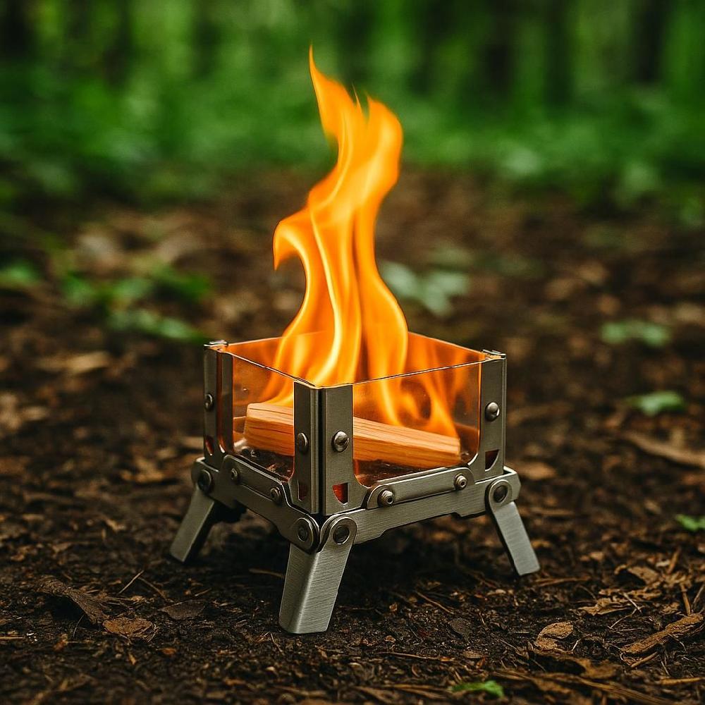 미니캠핑화로 감성 불멍 소품 차박 캠프파이어 힐링템 초소형 모닥불 큐브