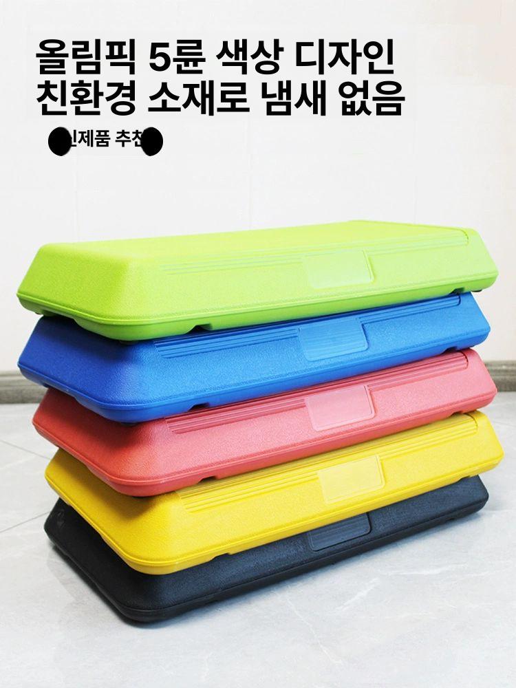 발판 스텝퍼 헬스장 운동 요가 스텝박스 유산소 계단걷기 점프 레드 72cm 단판 무바닥 - 상세 이미지 4