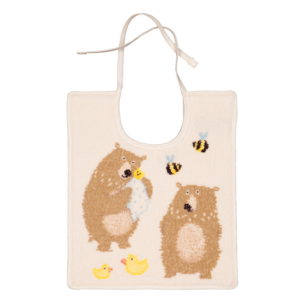 훼이라 벤베어 패밀리 턱받이 25x30cm 독일직수입 부드럽고 먼지없는 프리미엄 턱받이수건