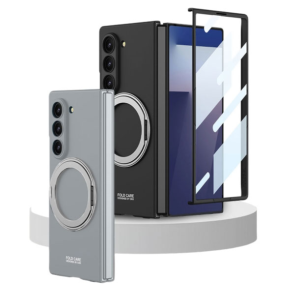 갤럭시 Z 폴드7 맥세이프 강화유리 회전 링 케이스