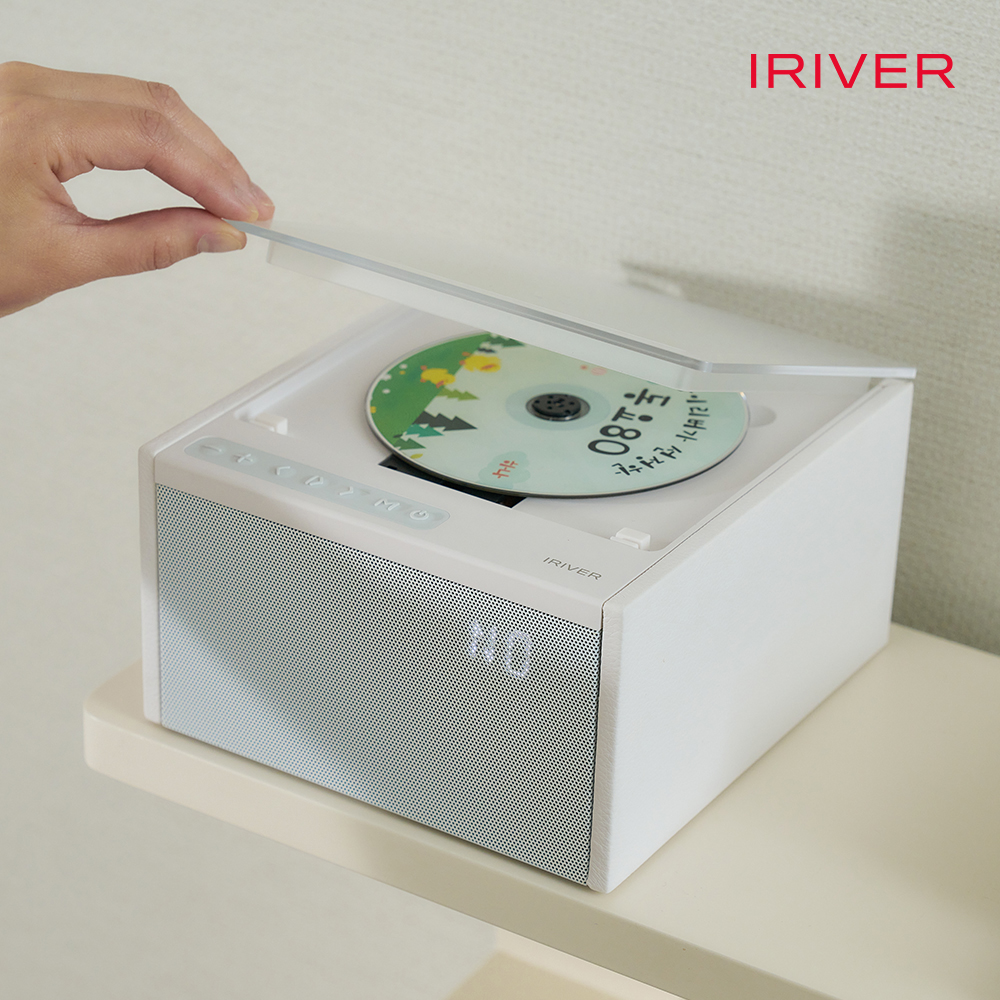 아이리버 레트로 턴테이블 감성 CD플레이어 블루투스 인앤아웃 FM라디오 스피커 IAB40 - 상품 이미지