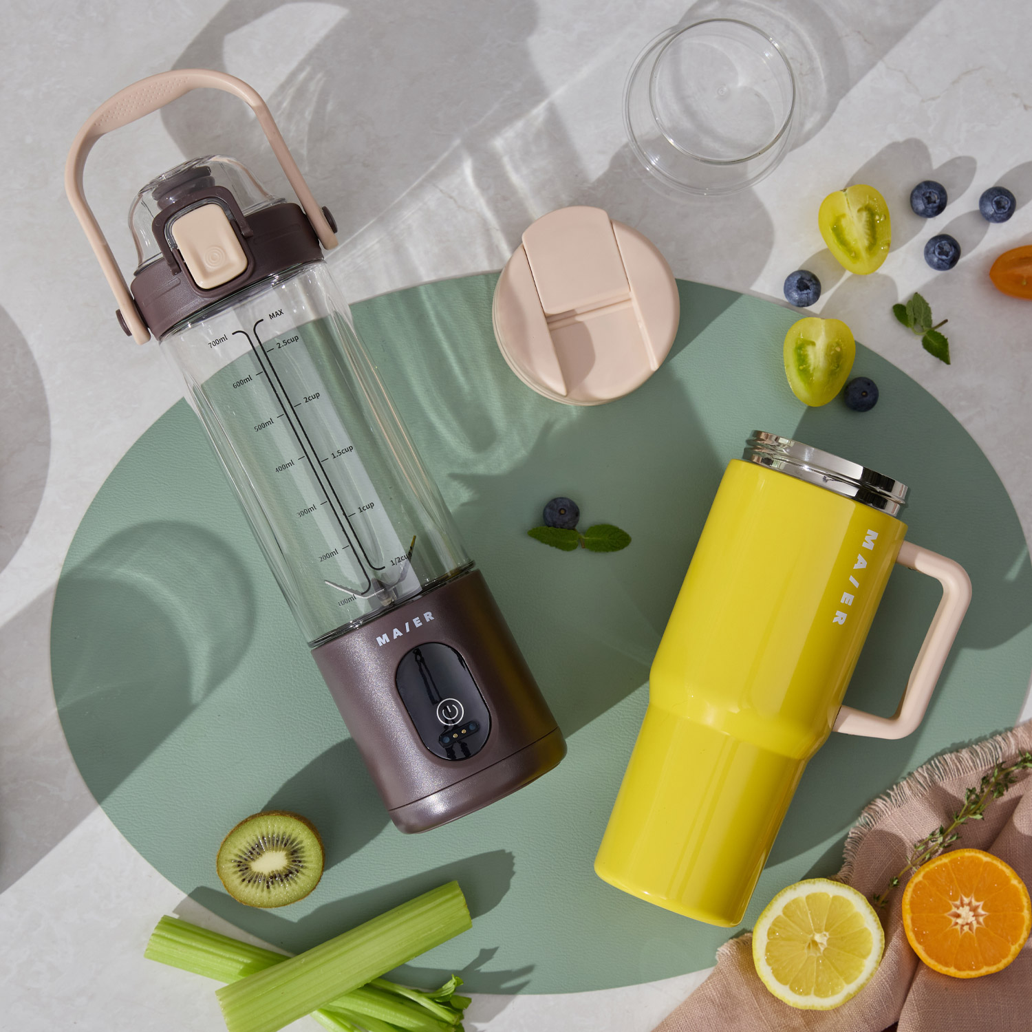 [마이어] 무선 포터블 텀블렌더(+스텐 텀블러+전용파우치 추가증정) BL250MR / MAIER 신애라 미니 휴대용 소형 텀블러 믹서기