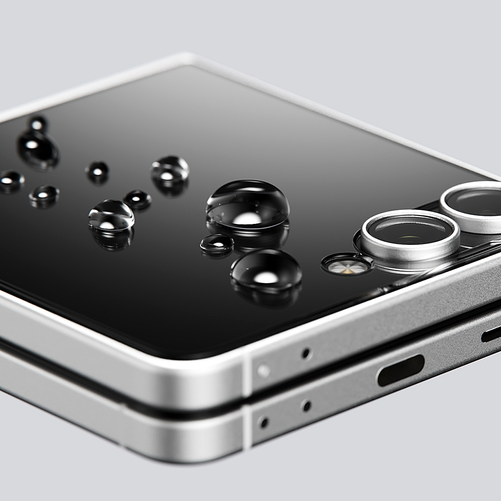 빅쏘 2.5CX 지문인식 강화유리 액정보호필름 갤럭시Z 플립7, 2매입