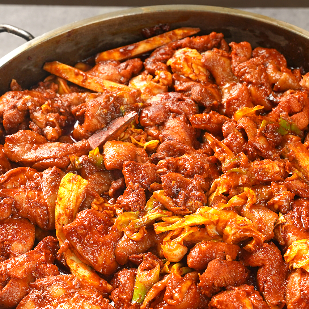 팔팔닭갈비 춘천 닭갈비 닭다리살 캠핑 음식 500g, 3개 이미지 2