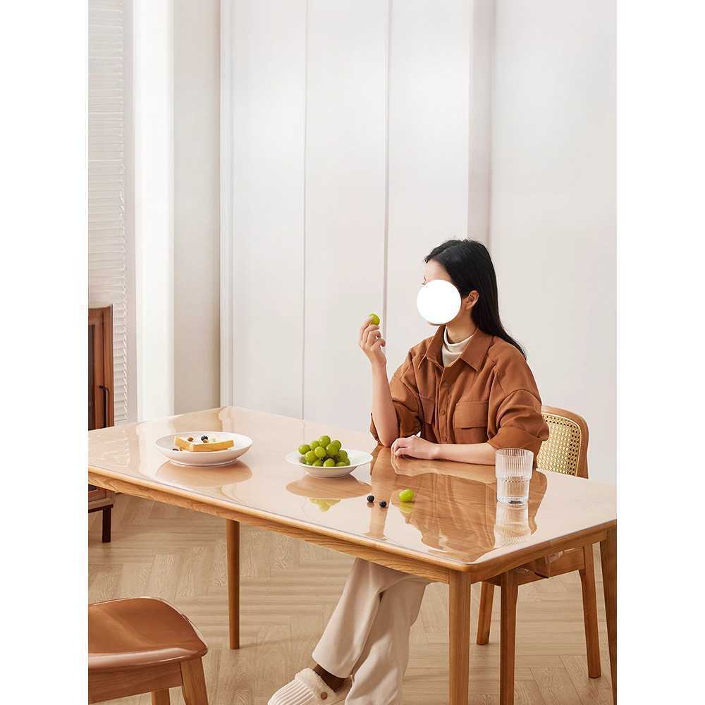 PVC 투명 식탁 매트 인테리어 커버 방수 유리 대용 A형 60x60cm(1.6mm) - 상품 이미지
