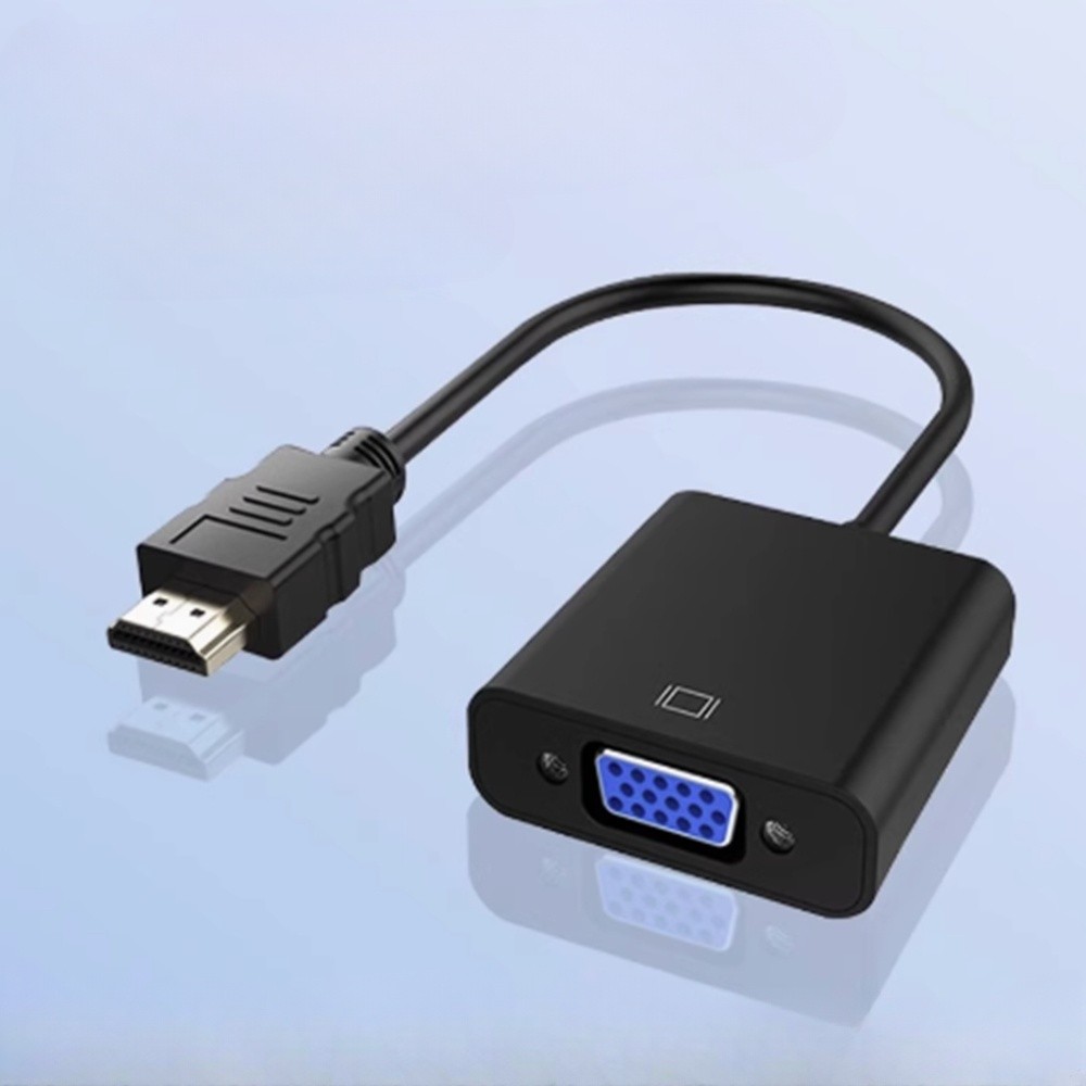 HDMI-VGA 변환 어댑터 컨버터 젠더 블랙 A - 메인 이미지