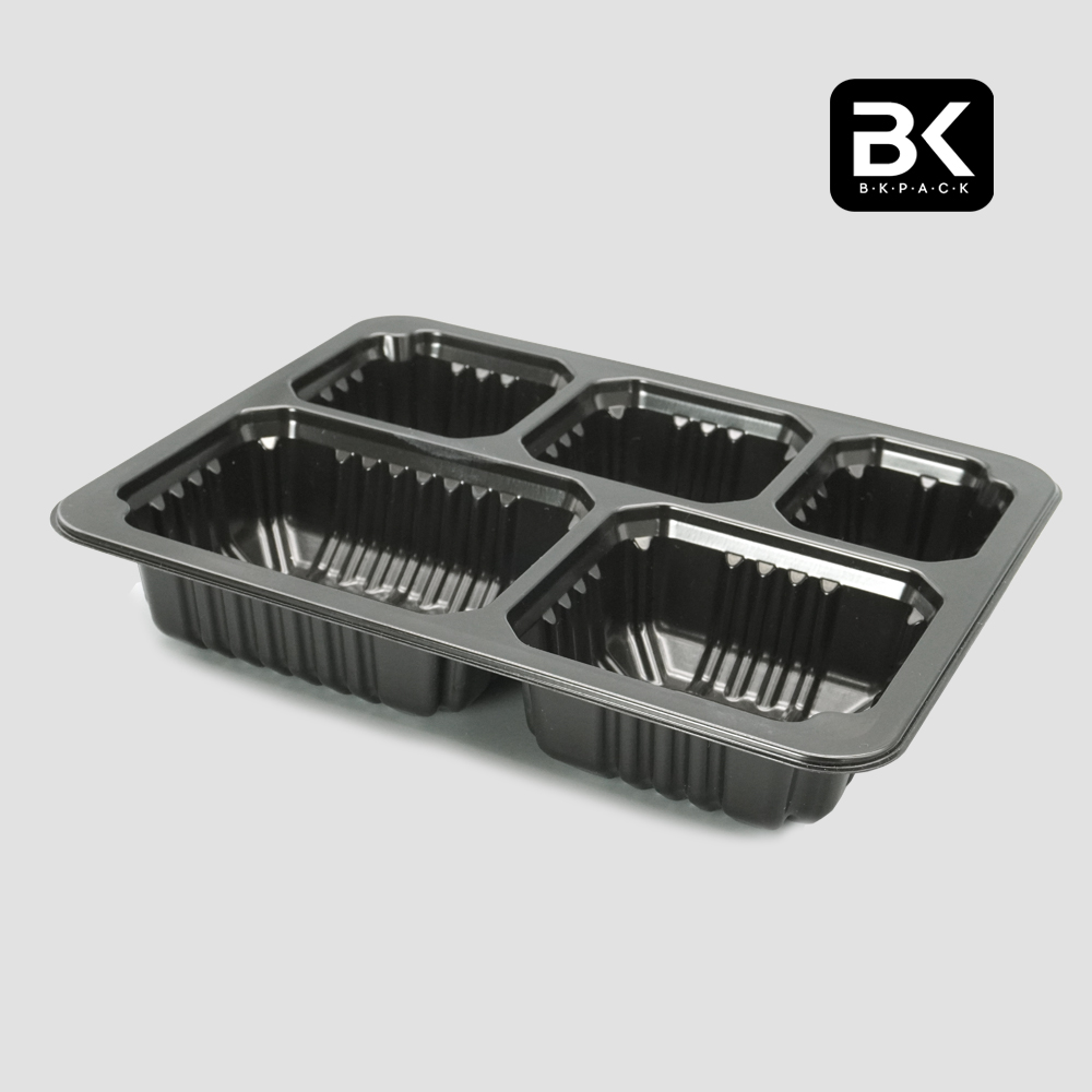 BK 23184-5A 실링용기 70호 5칸 화이트 600개 (230x180x40) 2318 시리즈 - 상세 이미지 3