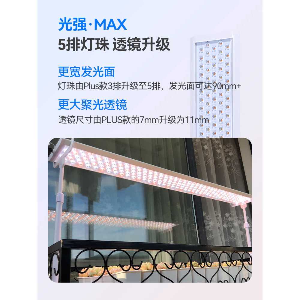 식물 조명 램프 재배등 생장 성장 다육 LED 화분 전등 40W - 상세 이미지 3