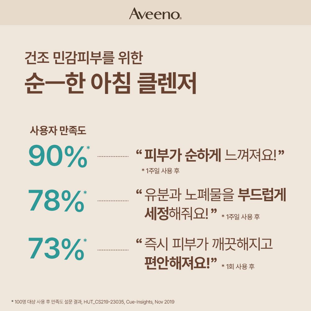 [+키링]아침세안제 저자극 아비노 너리싱 오트 클렌저 200ml, 2개 - 상세 이미지 4