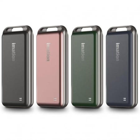 [해외]Windows, Mac OS, Linux, iOS 및 Android용으로 최대 1,100MB/s USB 3.2 Gen2의 속도를 제공하는 Imation 휴대용 SSD i9,