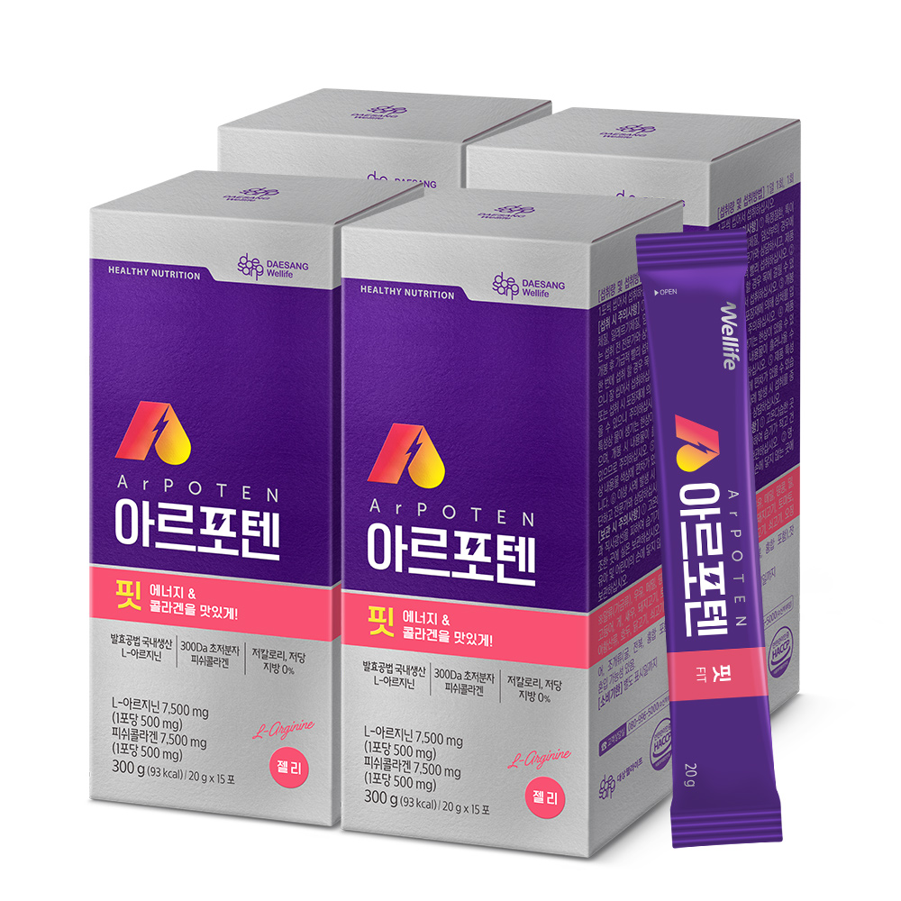 아르포텐 핏 아르기닌 에너지젤리 20g 15포, 4개 - 상세 이미지 3